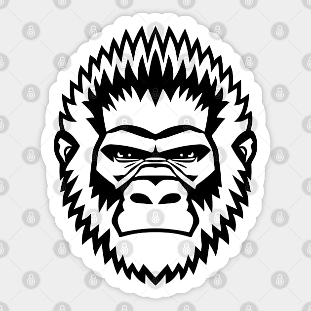 Gorilla Sticker by designgoodstore_2